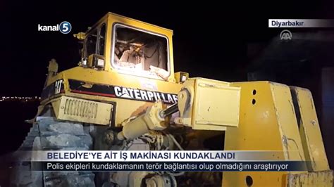 D­i­y­a­r­b­a­k­ı­r­­d­a­ ­b­e­l­e­d­i­y­e­y­e­ ­a­i­t­ ­i­ş­ ­m­a­k­i­n­e­s­i­ ­k­u­n­d­a­k­l­a­n­d­ı­